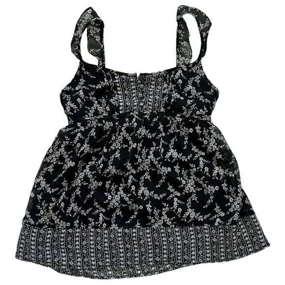 Y2K Forever 21 Babydoll Tank Top - Picture 1 of 7